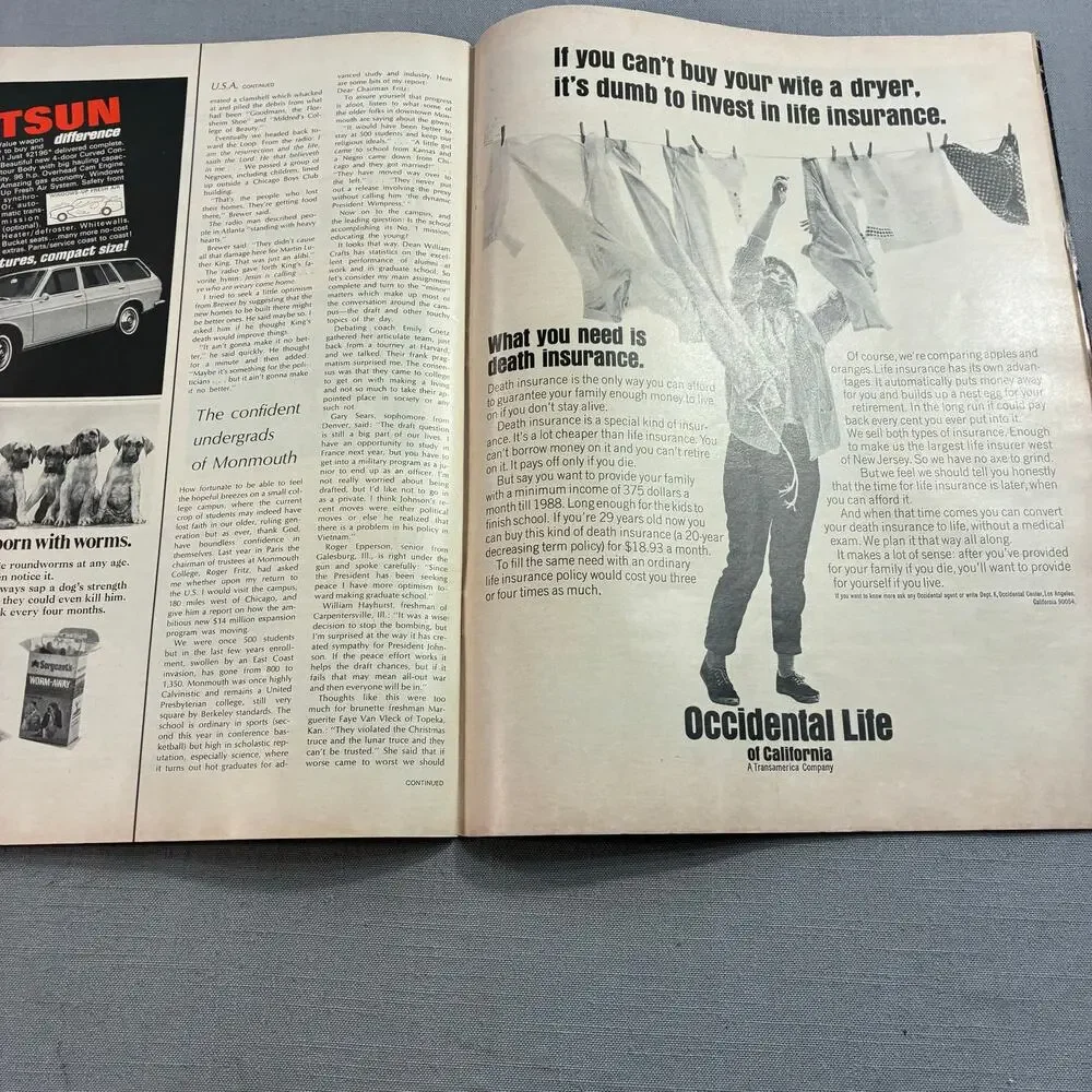 Vintage 1968 LIFE Magazine MLK Funeral Coretta Scott King Apr 19 See Descr